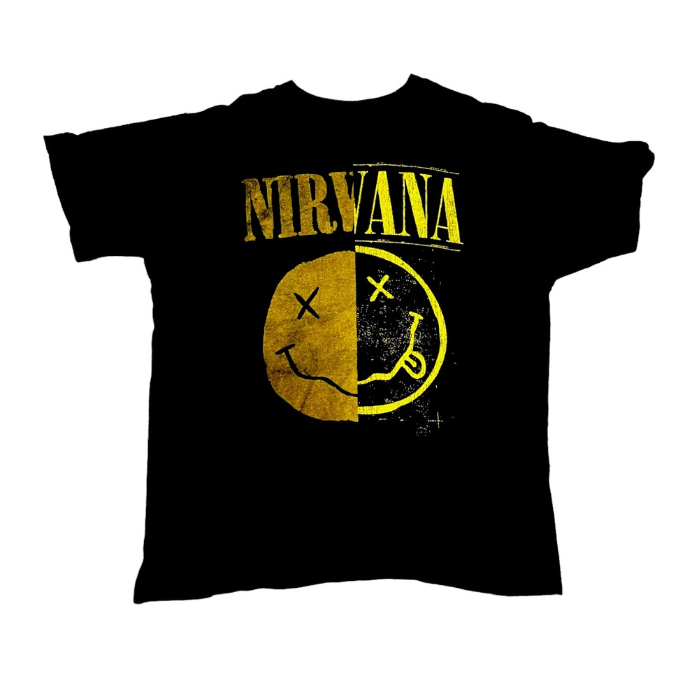 Used 2018 Nirvana Split Logo Graphic T-Shirt Size Large